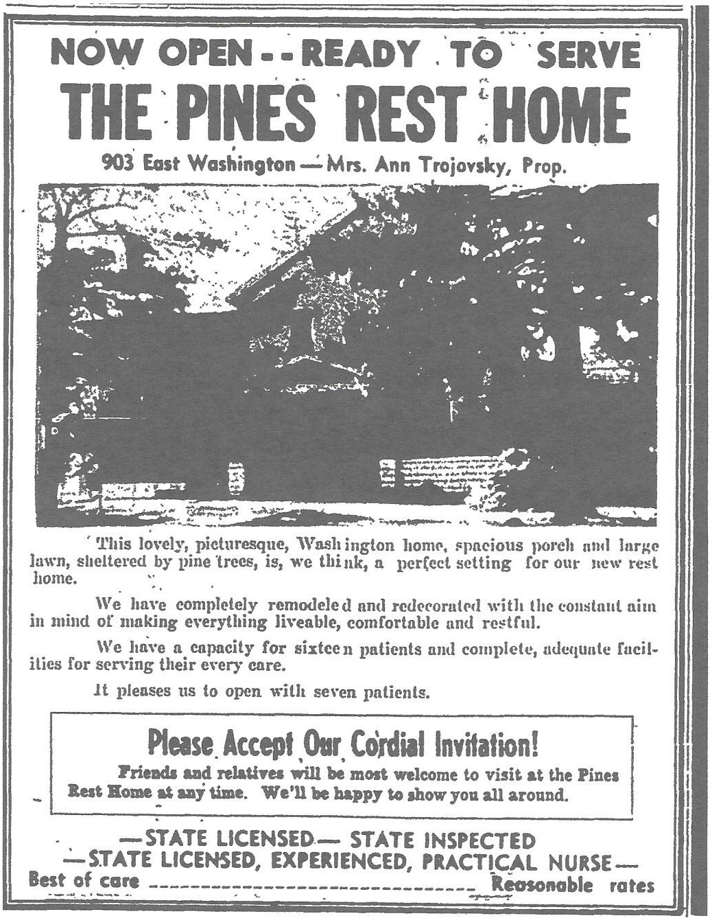 Ready to Serve - Washington Evening Journal, September 25, 1952